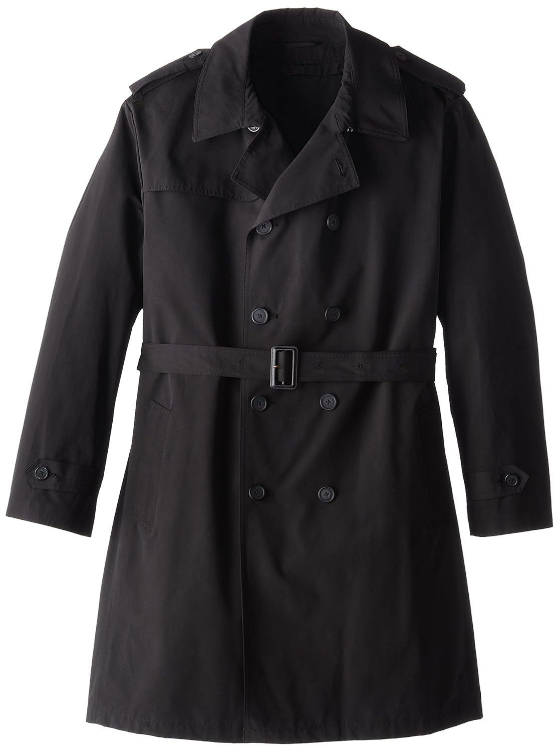 adams 男士 rain big & tall double breasted full length top coat